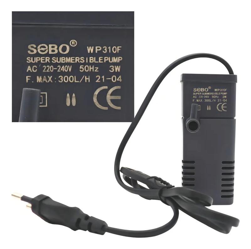 Filtro Interno Mecanico Wp-310f 300l/h 3w Sobo Acuario Peces