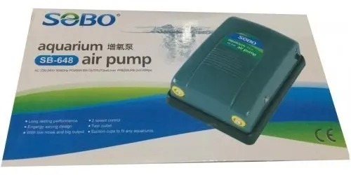 Aireador Bomba De Aire Sb-648 2x4l/m 5w Sobo Acuario Pecera