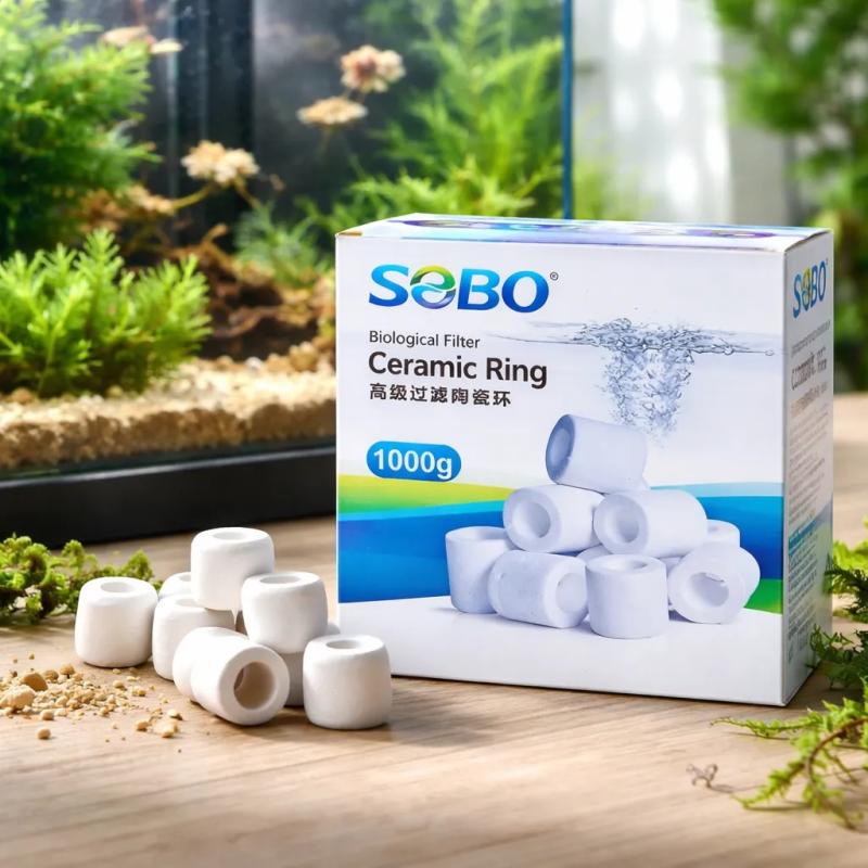 Anillos Canutillos De Ceramica 100gr Sobo Acuario Pecera