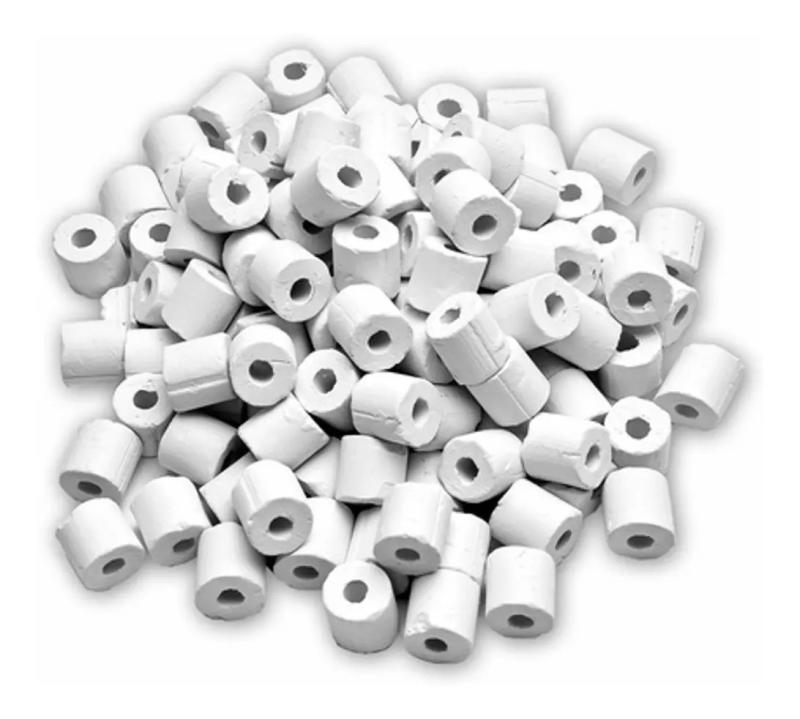 Anillos Canutillos De Ceramica 100gr Sobo Acuario Pecera