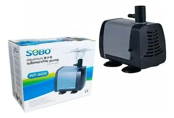Bomba De Agua Sumergible Wp-4000 2000l/h 2m 40w Sobo Acuario