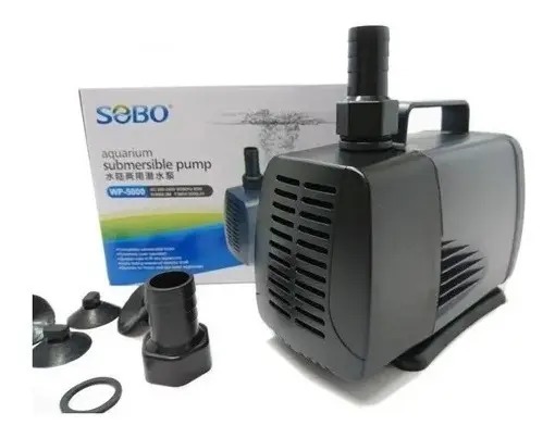 Bomba De Agua Sumergible Wp-5000 3000l/h 3m 60w Sobo Acuario
