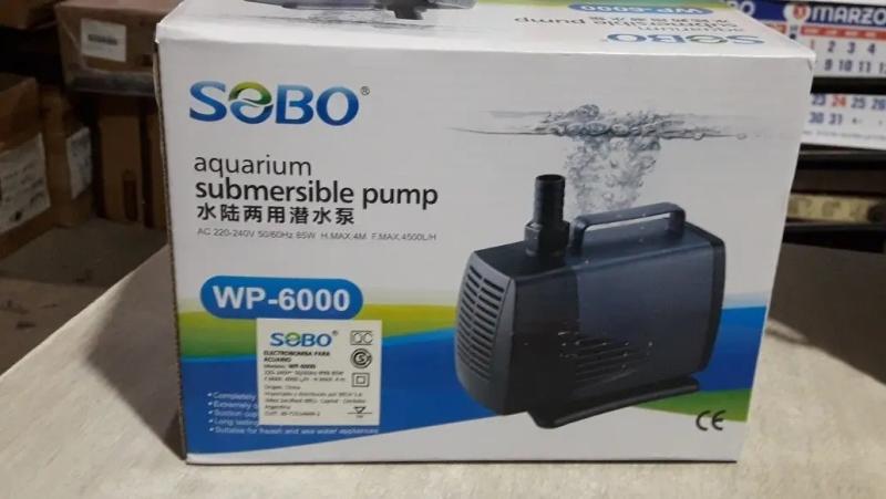 Bomba De Agua Sumergible Wp-6000 4500l/h 4m 85w Sobo Acuario