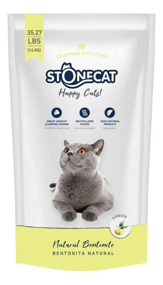 Piedras Sanitarias Stonecat Limon Aglomerante X 16 Kg Gatos