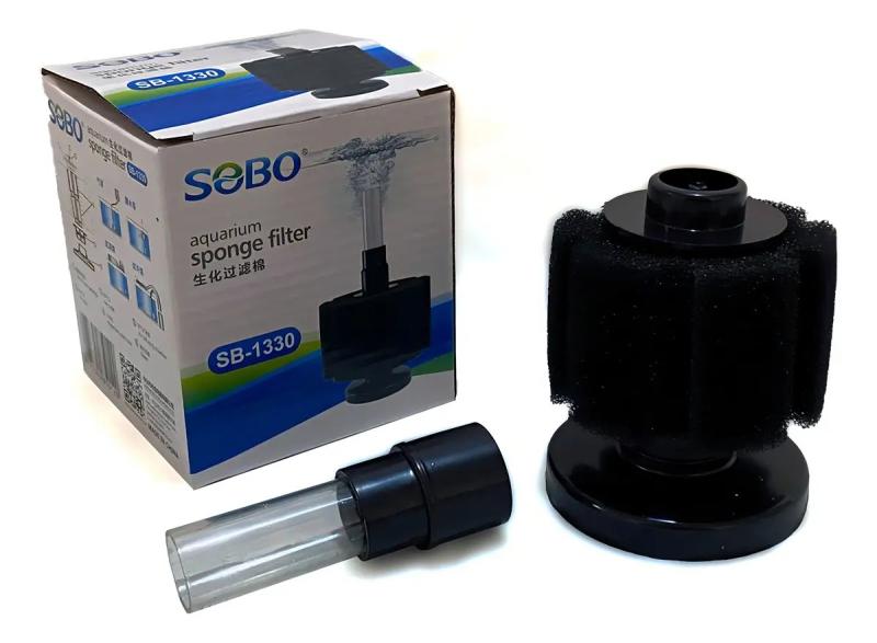 Filtro Interno Esponja Circular Sb-1330 60l/h Sobo Acuario