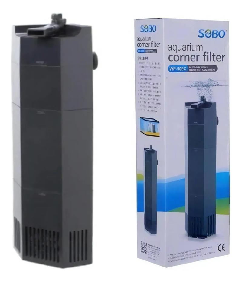 Filtro Interno Esquinero Wp-909c 1600l/h 28w Sobo Acuario