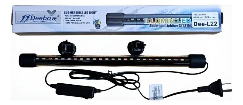 Iluminador Luz Led Dee-l22 Sumergible 6w 50cm Deebow Acuario Multicolor