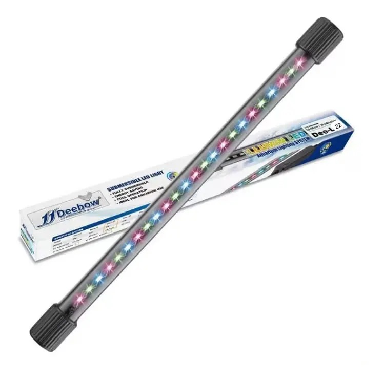 Iluminador Luz Led Dee-l22 Sumergible 6w 50cm Deebow Acuario Multicolor