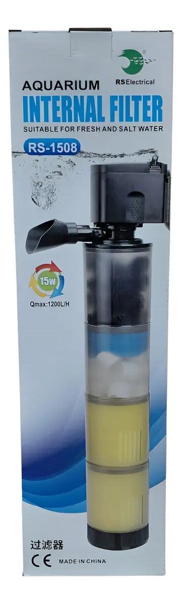 Filtro Interno Biologico Rs-1508 1200l/h 15w Acuario Pecera