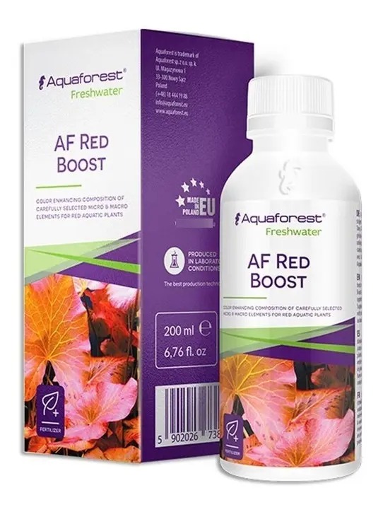Suplemento Fertilizante Af Red Boost 250ml Aquafores Acuario