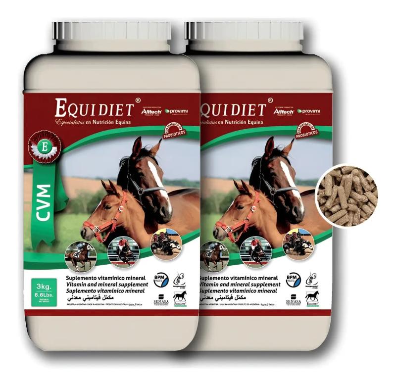 Pack Equidiet Cvm X2 3kg Vitaminas Minerales Probioticos