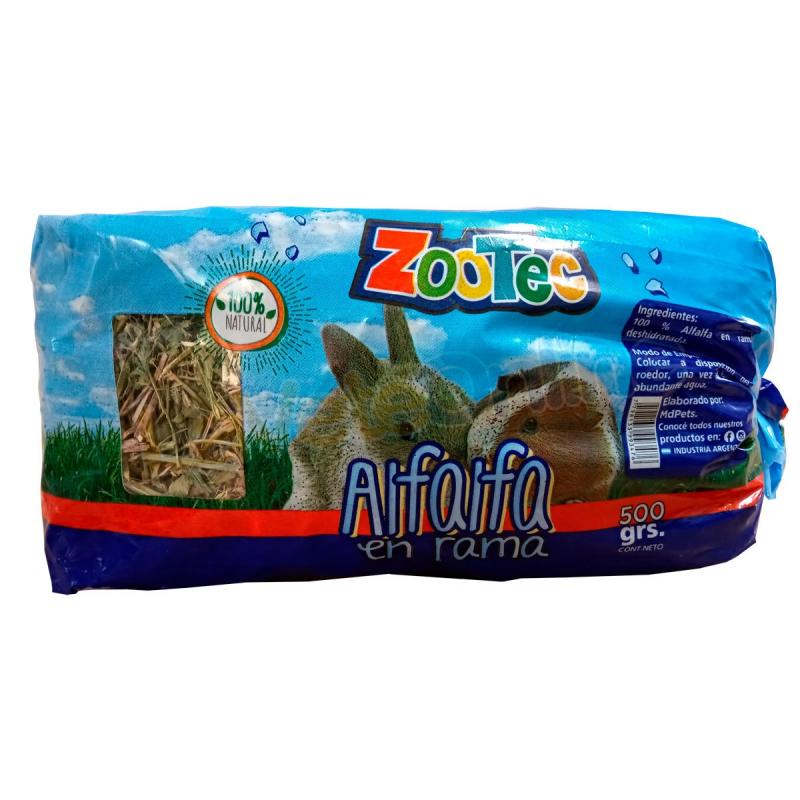 Alfalfa en Rama Roedores Hamster 500gr Zootec