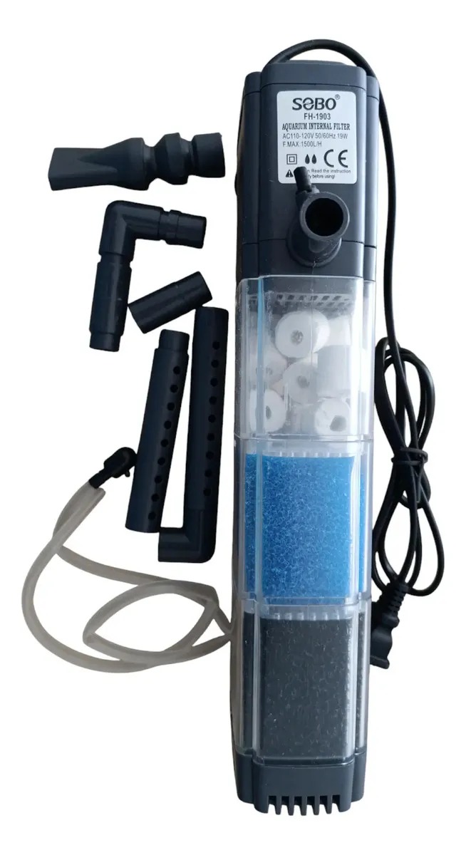 Filtro Interno Biologico Fh-1903 1500l/h 19w Sobo Acuario