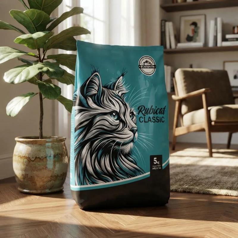 Piedritas Para Gatos Aglomerante Rubicat Clasic Bolson 5kg