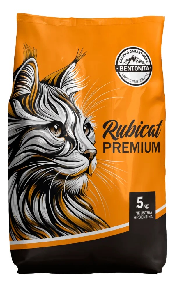 Piedritas Para Gatos Aglomerante Rubicat Premium 2x5kg Persa