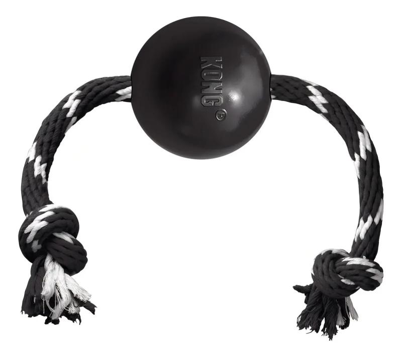 Juguete Pelota Con Soga Extreme Large Kong Perro Mascotas Negro