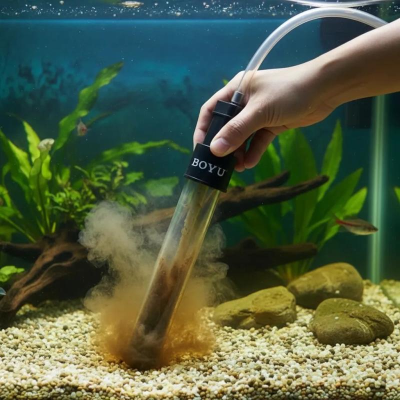 Limpia Grava Fondo Boyu Gc202 Triangular 48cm Boyu Acuario