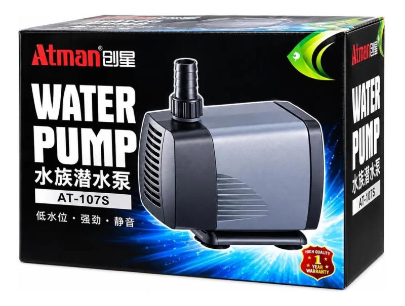 Bomba De Agua Sumergible At-107s 3500l/h 115w 3.8m Atman