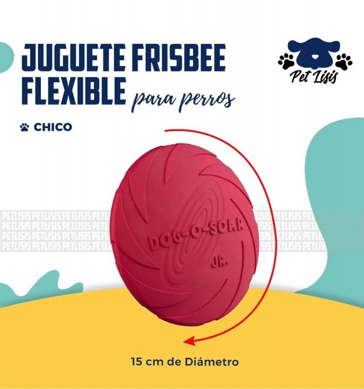 Juguete Frisbee 15 cm Flexible Disco Perros Cachorros Trixie