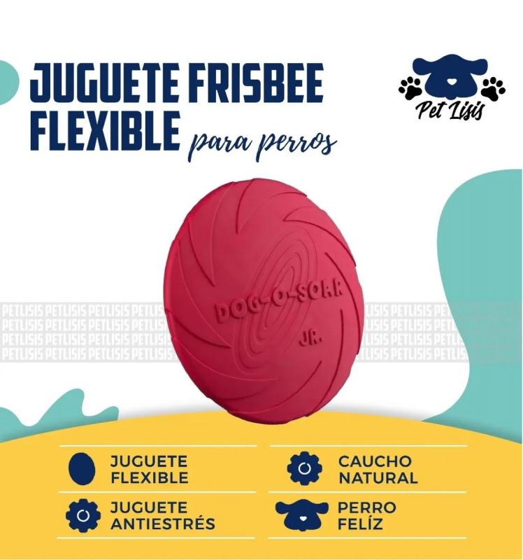 Juguete Frisbee 15 cm Flexible Disco Perros Cachorros Trixie
