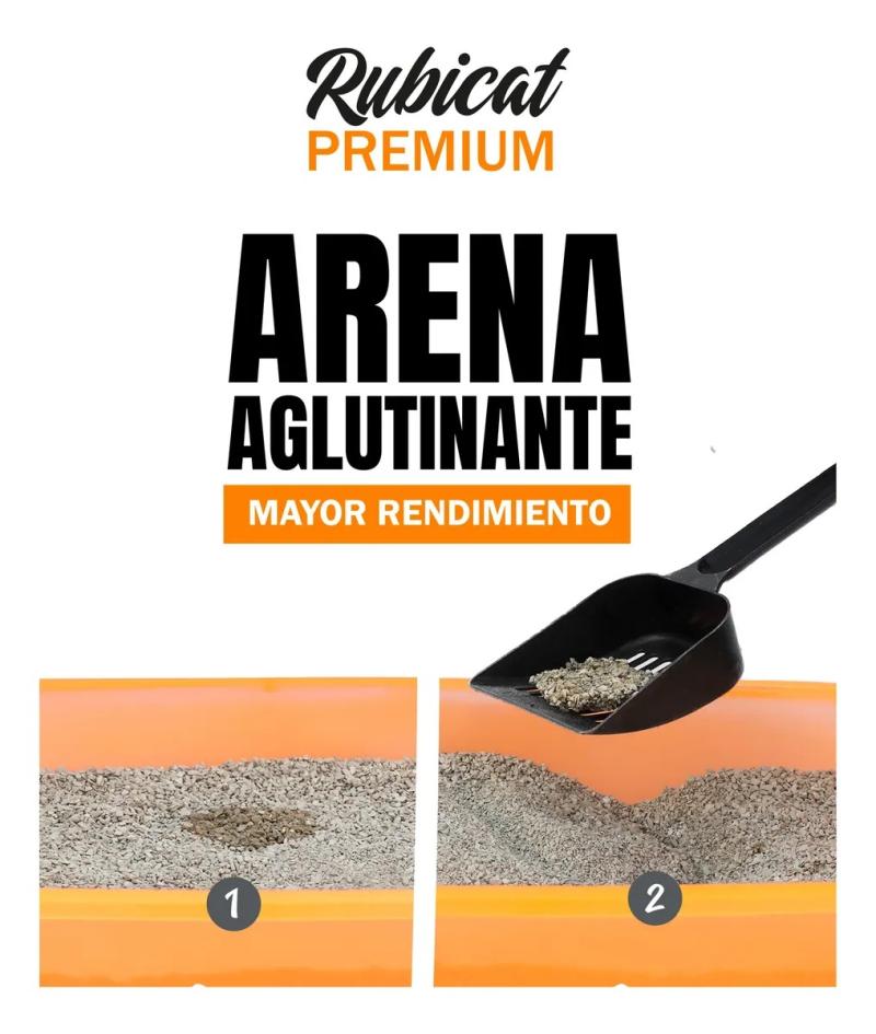 Piedritas Para Gatos Aglomerante Rubicat Premium 5kg Persa