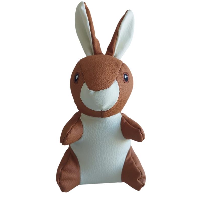 Juguete Peluche Conejo Cuero C/ Chifle Perro Mascota