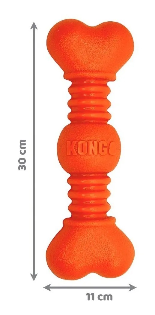 Juguete Para Perro Hueso Squeakstix Wigglerz Large Kong