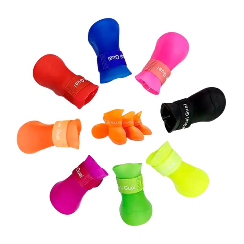 Botitas Para Perros Antideslizante De Silicona Impermeable