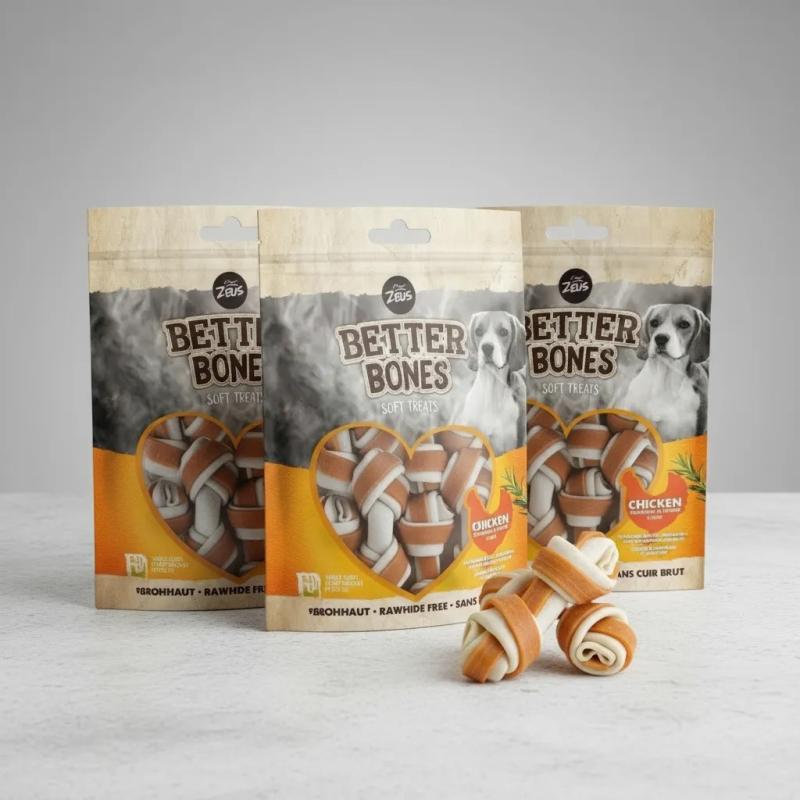 Snack Perro Saludable Hueso Better Bones Zeus Pack X3u Pollo