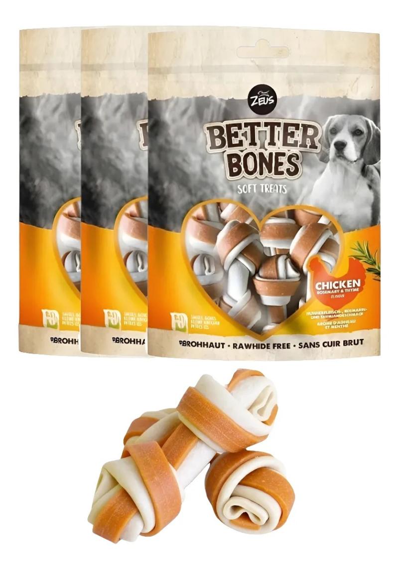 Snack Perro Saludable Hueso Better Bones Zeus Pack X3u Pollo