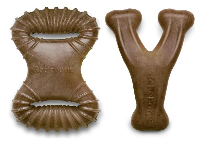 Hueso Dental Masticable Benebone Pack Wishbone/chew Sabor Bacon Perros