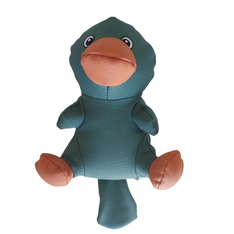 Juguete Peluche Pato Cuero C/ Chifle Perros Cachorro Mascota