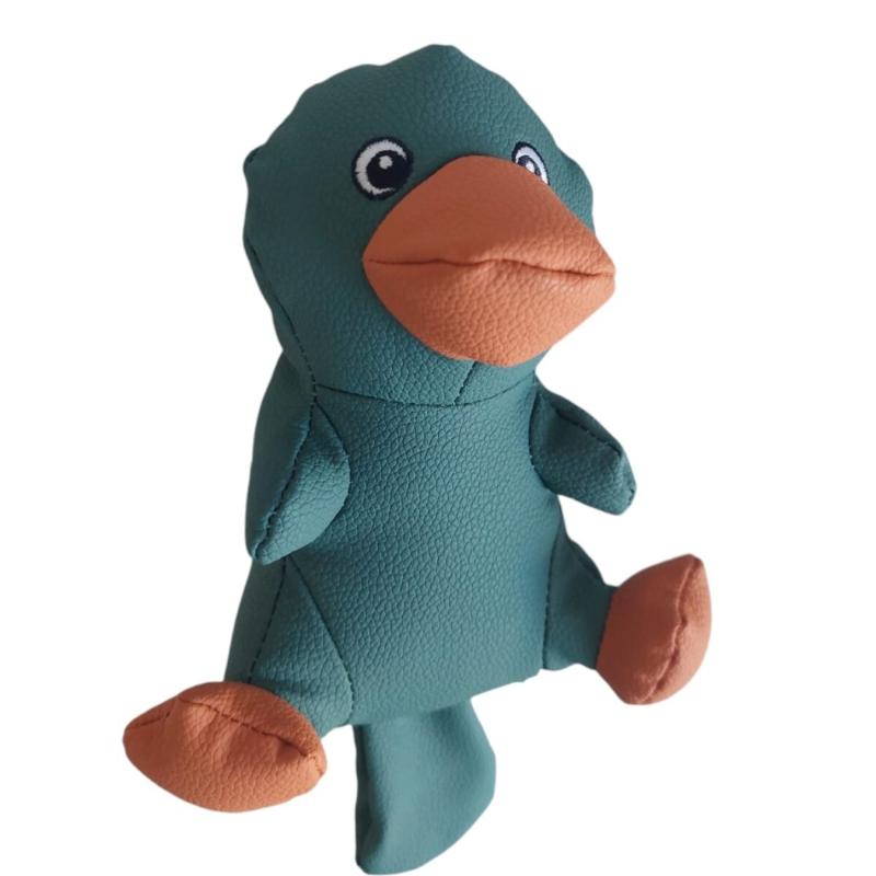 Juguete Peluche Pato Cuero C/ Chifle Perros Cachorro Mascota