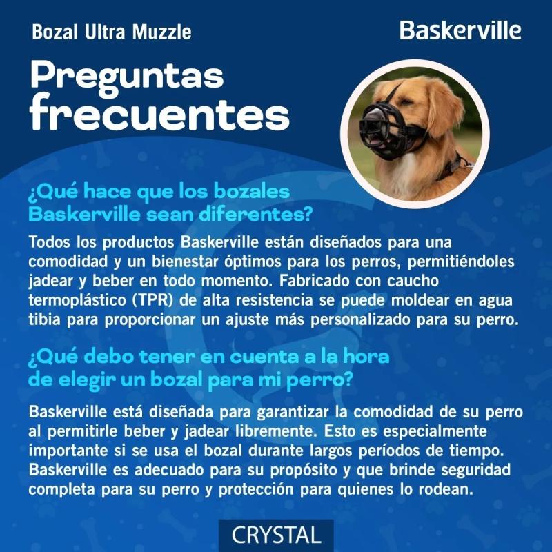 Bozal Ajustable Baskerville Ultra Muzzle Perros Talle 5