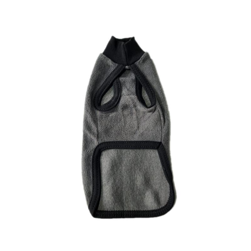 Ropa Para Perros Polar Gris Buzo Abrigo Gatos Cachorro Mascotas