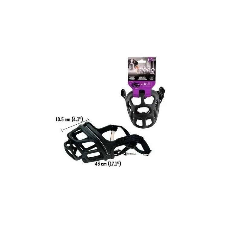 Bozal Ajustable Canasta Alpha Xxl Perros Cachorros Mascotas