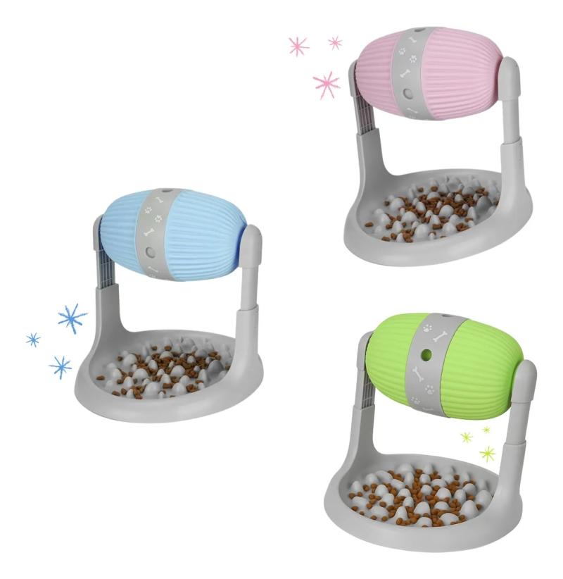 Comedero Interactivo Come Lento Giratorio Mascotas