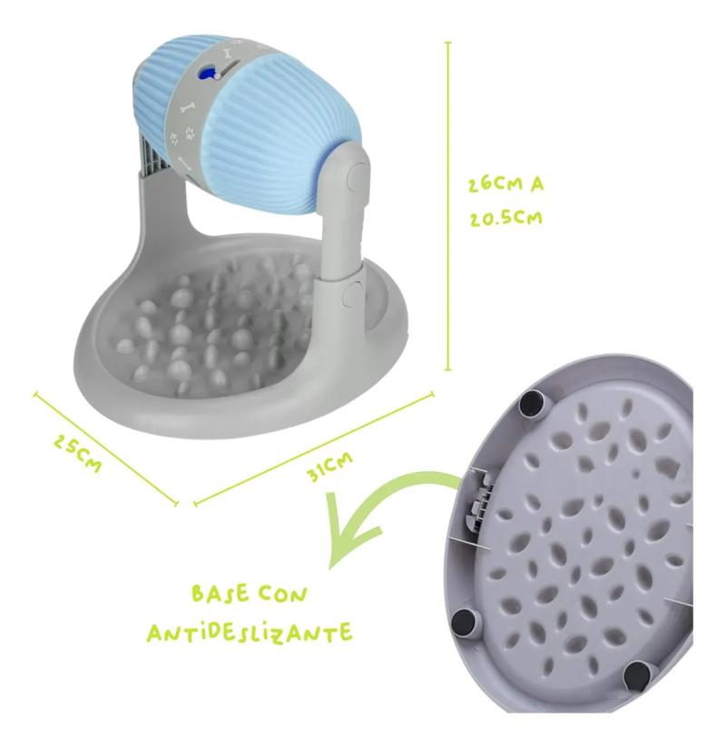 Comedero Interactivo Come Lento Giratorio Mascotas