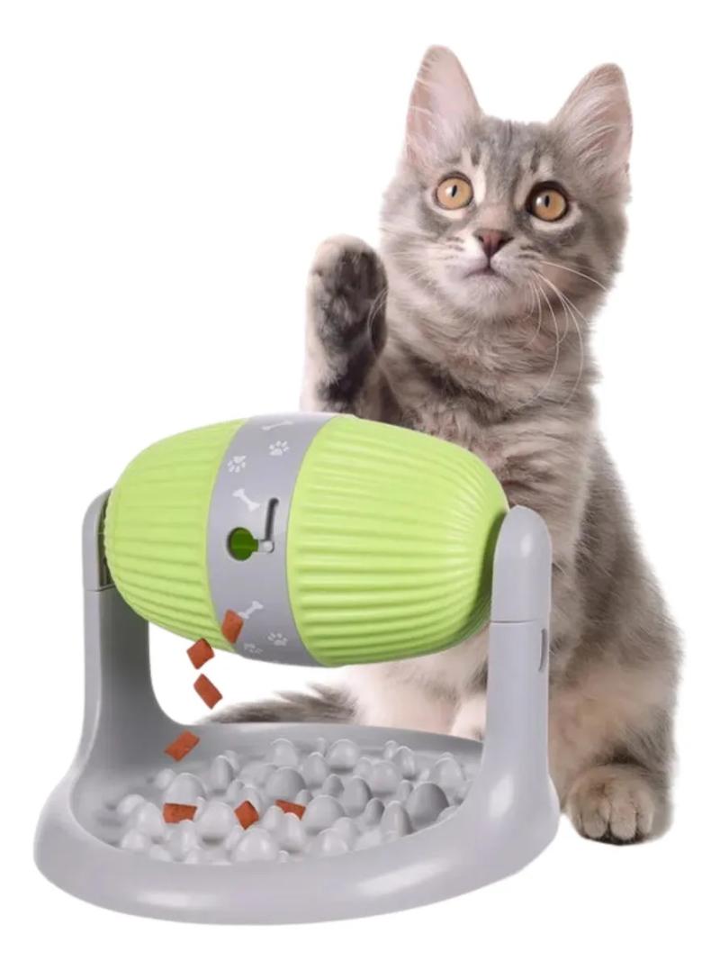 Comedero Interactivo Come Lento Giratorio Mascotas
