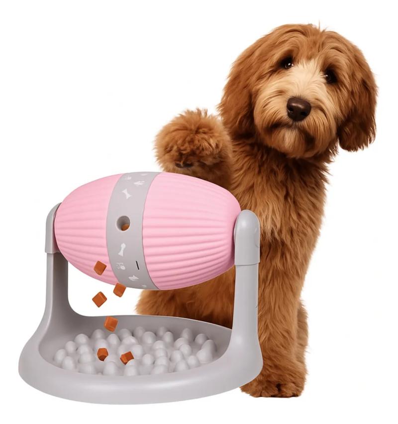 Comedero Interactivo Come Lento Giratorio Mascotas