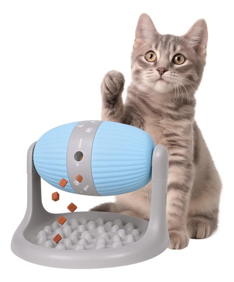 Comedero Interactivo Come Lento Giratorio Mascotas