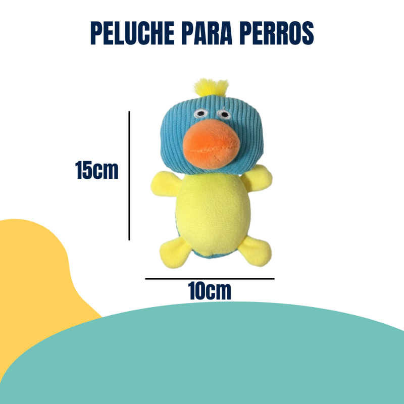 Juguete Peluche Para Perros Pato Con Chifle Petlisis Mascota