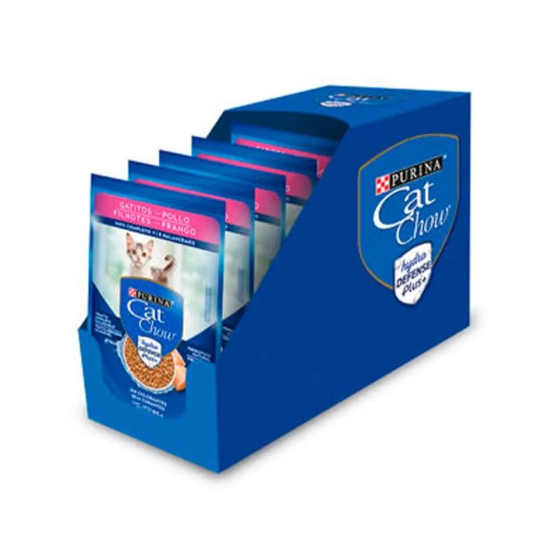 Alimento Humedo Cat Chow Pouch Gatitos Pollo 85gr x15U