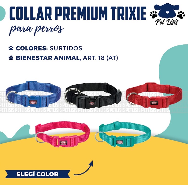 Collar Premium Trixie M-l Perros Cachorros Mascotas