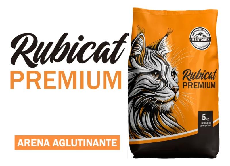 Piedritas Para Gatos Aglomerante Rubicat Premium 3x5kg Persa