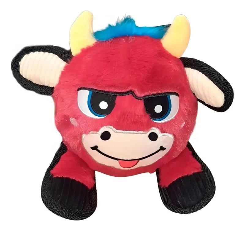 Juguete Peluche Para Perros Toro Jumball Red M Gigwi Millex