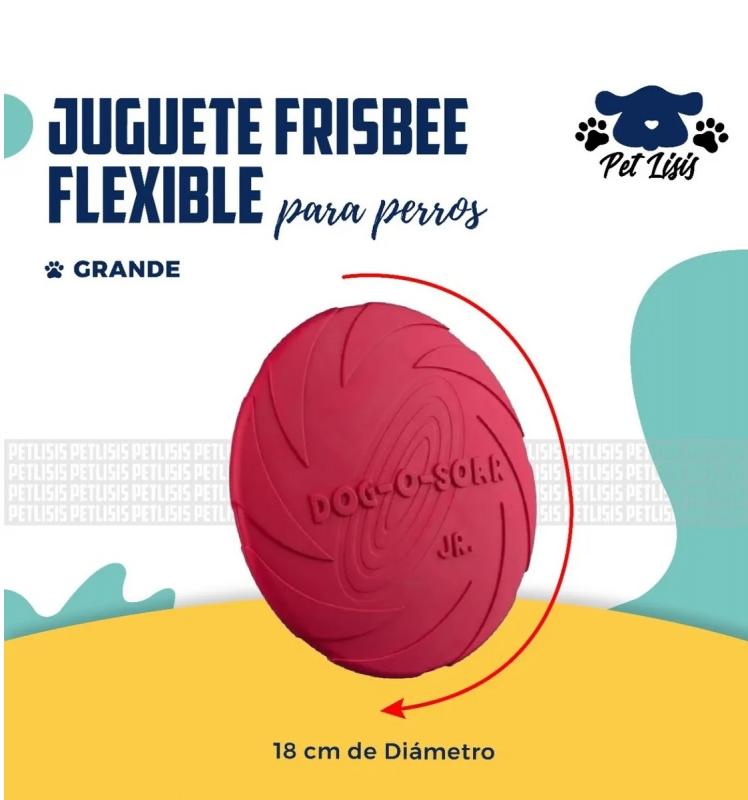 Juguete Frisbee 18 cm Flexible Disco Perros Cachorros Trixie