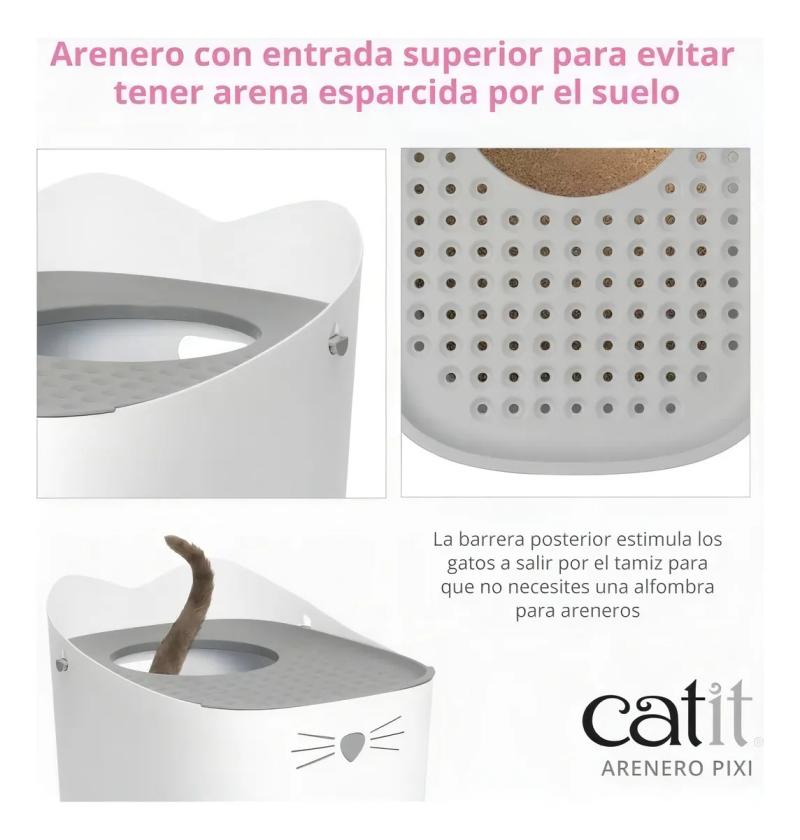 Litera Pixi Catit Baño Arenero Gatos Mascotas Persa Siames