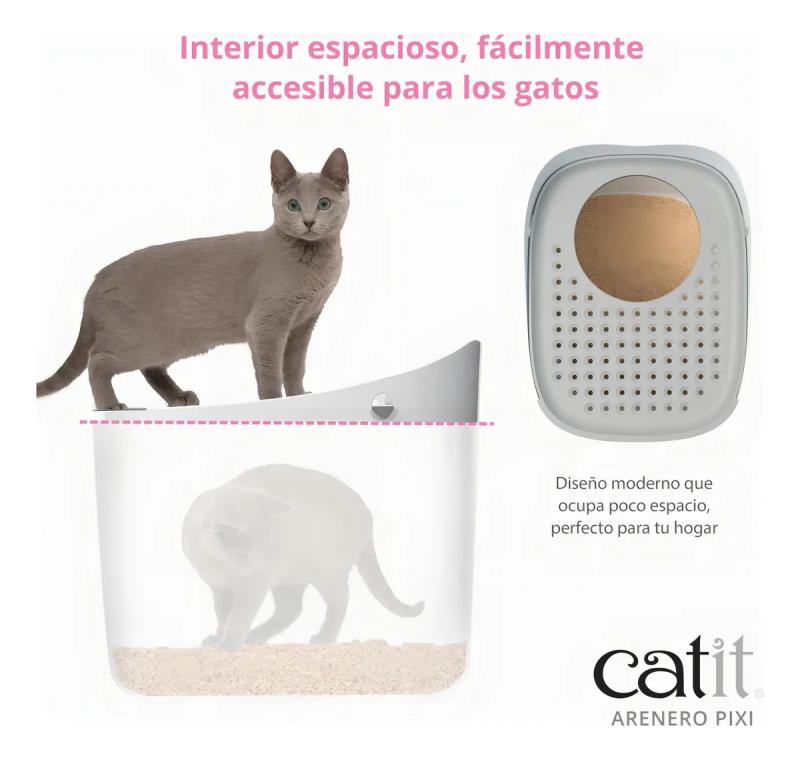 Litera Pixi Catit Baño Arenero Gatos Mascotas Persa Siames