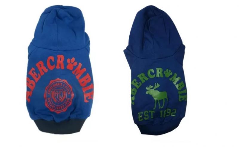 Ropa Para Perros Buzo Azul Abercrombie Gatos Cachorros Mascotas